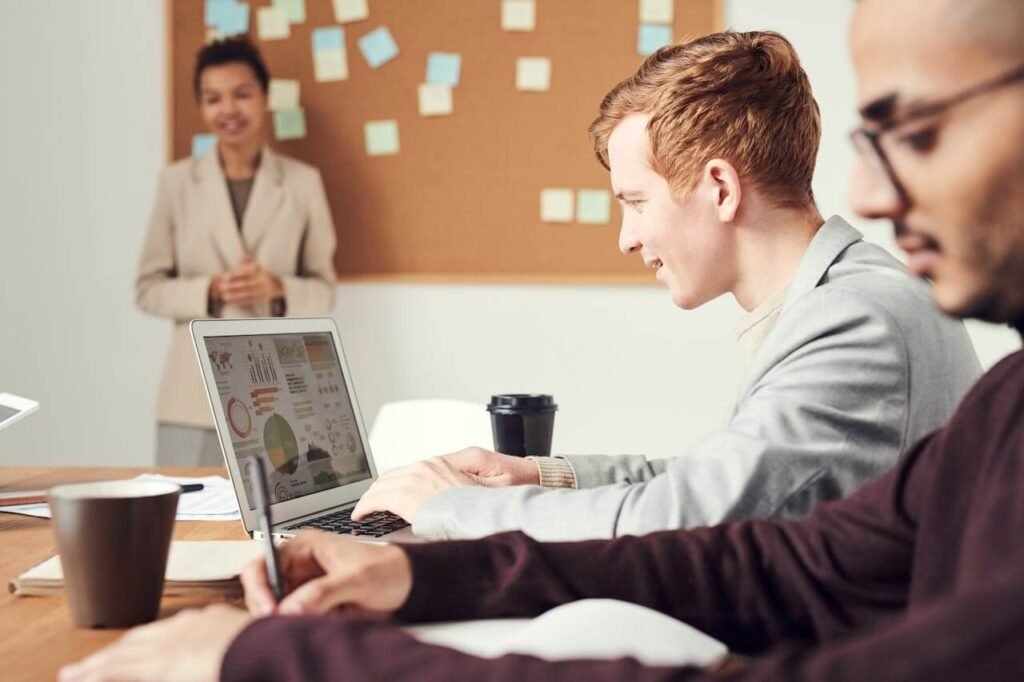 Consultant setting up Excel automation rules